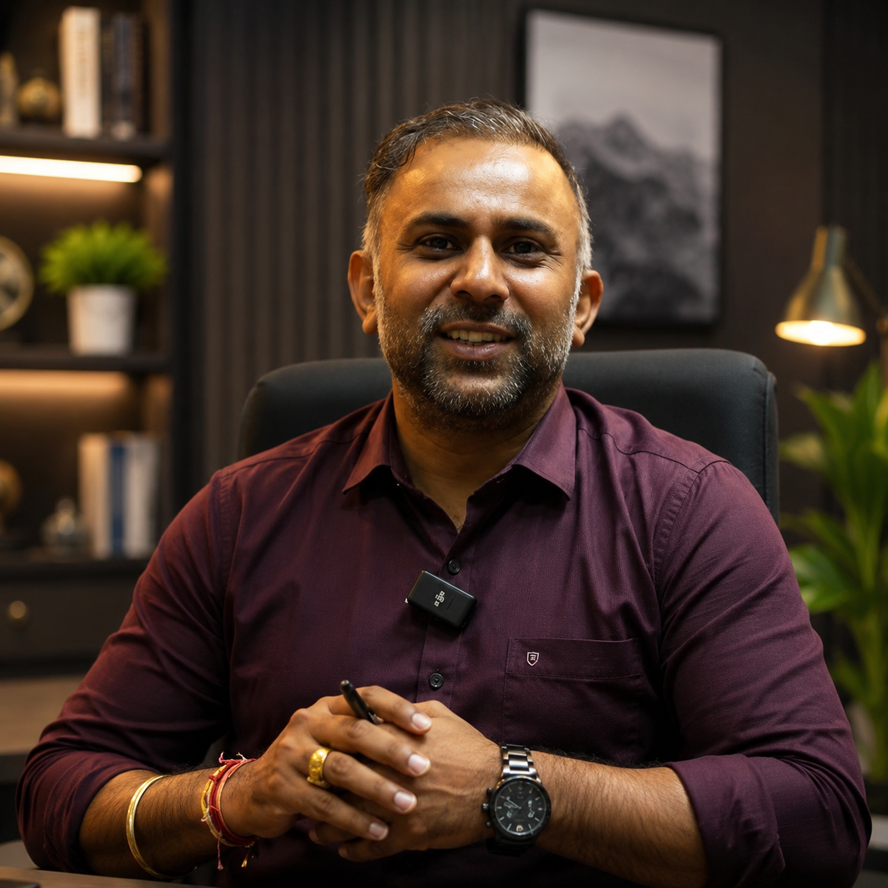 Pankaj Bhardwaj Sir at his desk